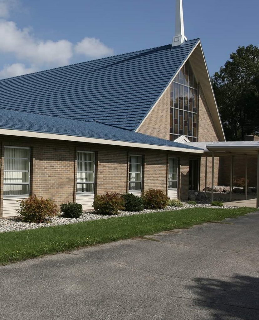 Standing seam metal church roof from a commercial roofing St Louis install